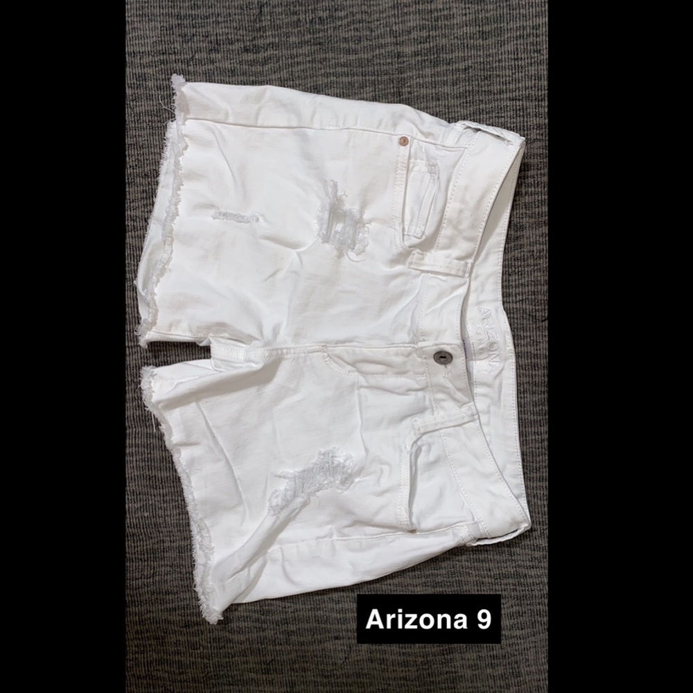 Arizona white denim shorts